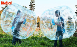big zorb ball with persons inside